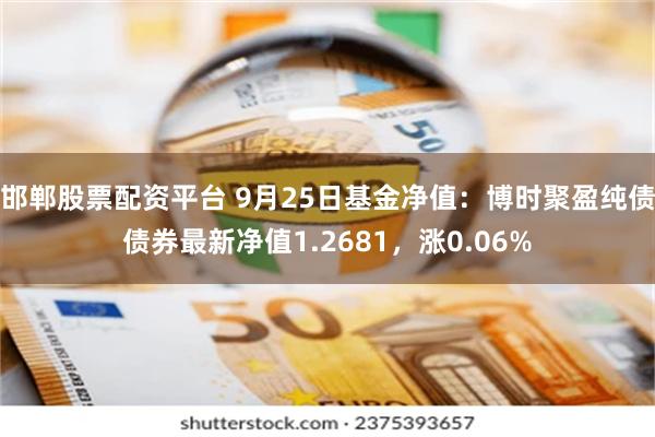 邯郸股票配资平台 9月25日基金净值：博时聚盈纯债债券最新净值1.2681，涨0.06%