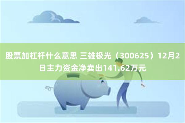 股票加杠杆什么意思 三雄极光（300625）12月2日主力资金净卖出141.62万元