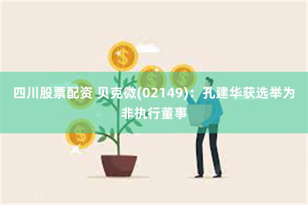 四川股票配资 贝克微(02149)：孔建华获选举为非执行董事